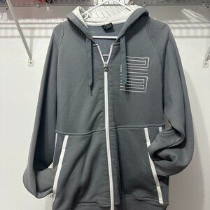 Nike Air Jordan Retro 11 XI Cool Grey Fullzip Hoodie Sz Medium M